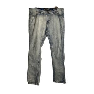 Just Black Mens light wash distressed jeans size 36